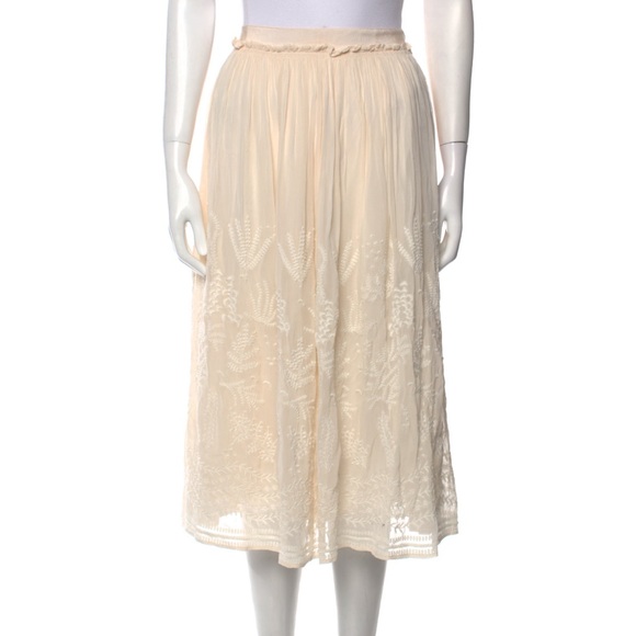 Vanessa Bruno voile embroidered skirt - Picture 2 of 9